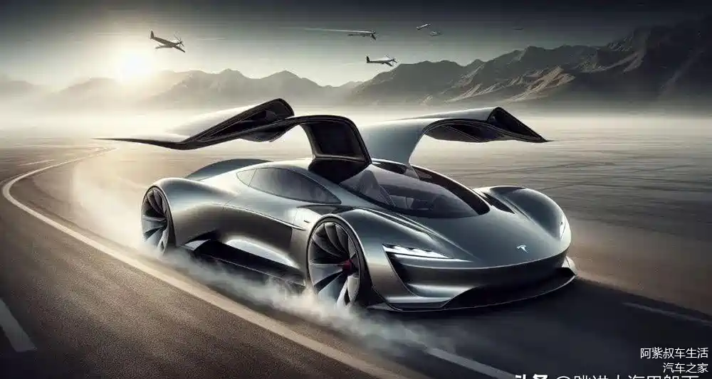 特斯拉会飞的跑车2028年生产,能飞还会空中翻滚!
